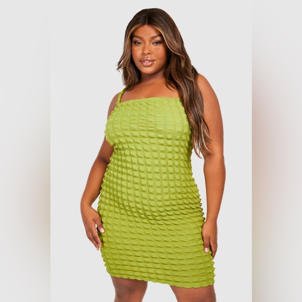Plus Bubble Jersey Bodycon Dress